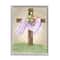 Stupell Industries He Has Risen Spring Floral Cross Brown Damask Pattern Framed Giclee Art